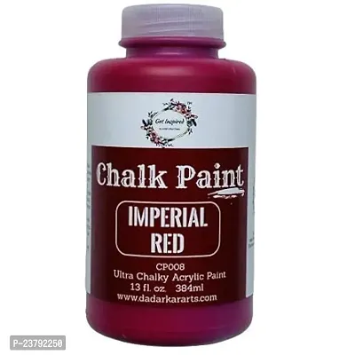 Get Inspired Super Matte Chalk Paint Imperial Red 386Ml Dark Red Chalk Paint