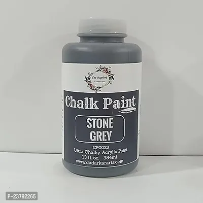 Get Inspired Stone Grey Super Matte Chalk Paint 384Ml Jumbo Bottle