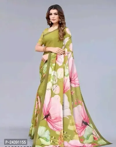 Stylish Women Georgette Saree with Blouse piece-thumb0