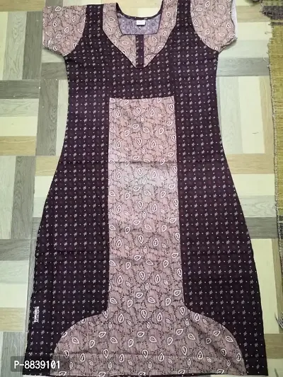 Classic Cotton Printed Nighty for Women