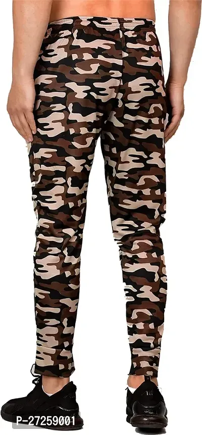 Stylish Multicoloured Polyester Spandex Solid Regular Fit Regular Track Pants For Men Pack Of 2-thumb2