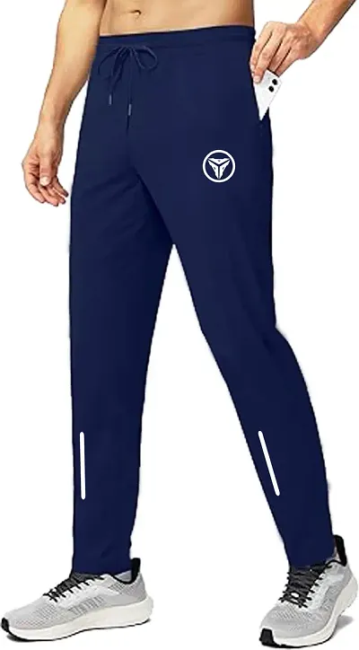 Must Have Polyester Spandex Regular Track Pants For Men