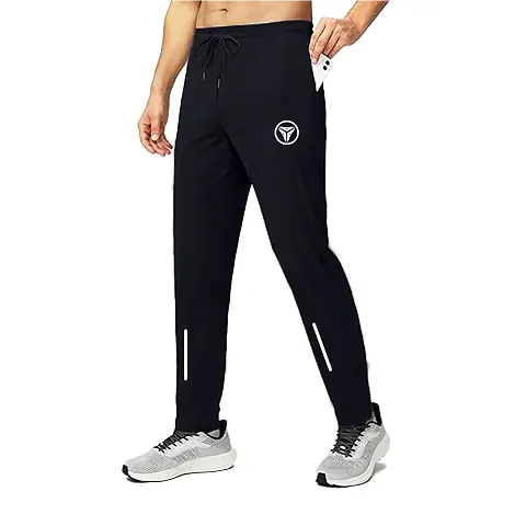 Stylish Spandex Solid Regular Fit Regular Track Pants For Men