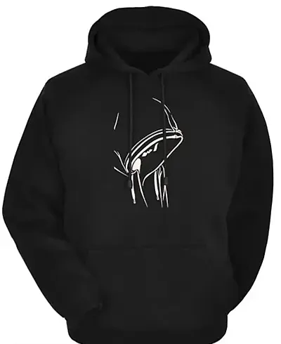 Men Full Sleeve Graphic Print Hooded Sweatshirt