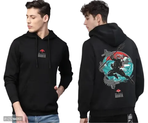 Buy Mens Long Sleeve New Stylish Both Side Printed Design And Two Kangaroo  Pocket Hooded Neck Pullover Fit Fleece Fabric Casual Hoodie Sweatshirt .  Online In India At Discounted Prices