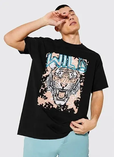 Trendy Oversized Baggy Printed Cotton T-shirt For Men