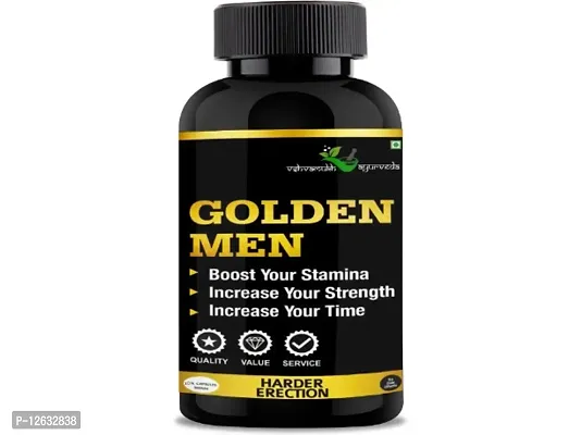 GOLDEN MAN 30N For Improve Sexual Confidence / Sex Power Tablet 100% Ayurvedic-thumb0