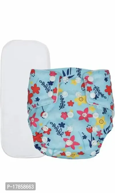 Washable Reusable Diaper Reuse Nappy Cloth Diaper With Insert (0-24m)