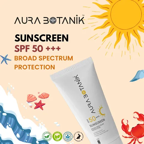 Aura Botanik SUNSCREEN SPF 50  with Protection from UV Rays - 30gm