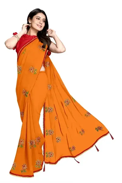 Classic Georgette Saree with Blouse piece