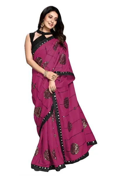 Embellished Art Silk Sarees with Blouse Piece