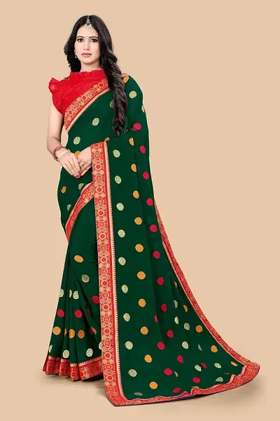 Hot Selling Georgette Saree with Blouse piece 