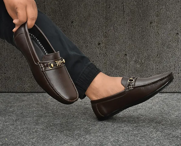 STAPER Men's Formal Stylish Trending Buckle Latest Loafer Shoes