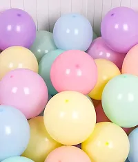 Alaina Pastel Balloons for Birthday Decoration, Baby Shower, Marriage Anniversary Party Decoration - (Pack of 50, Multicolor)-thumb1