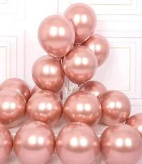 Alaina Happy Birthday Balloons Decoration Kit 70 Pcs Set for Boys Girls Kids - Happy Birthday Cursive Banner, Rose Gold Confetti Balloons, Chrome Balloons, Metallic Balloons, Balloons Arch Strip, Glue Dots Strip, Balloons Hand Pump-thumb2