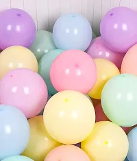 Alaina Pastel Balloons for Birthday Decoration, Baby Shower, Marriage Anniversary Party Decoration - (Pack of 50 Multi Color)-thumb1