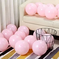 Alaina Pastel Balloons for Birthday Decoration, Baby Shower, Marriage Anniversary Party Decoration (Pack of 50, Pink)-thumb1