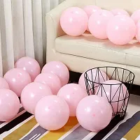 Alaina Pastel Balloons for Birthday Decoration, Baby Shower, Marriage Anniversary Party Decoration - (Pack of 100, Pink)-thumb2