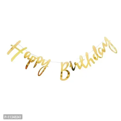 Alaina Happy Birthday Balloons Decoration Kit 57 Pcs - Happy Birthday Cursive Banner, Rose Gold Foil Hearts, Confetti Balloons, Metallic Balloons-thumb2