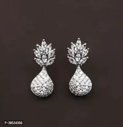 Stylish Silver Alloy Earrings For Women