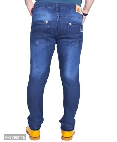 Grrvo Men Solid Stretchable Regular Fit Jeans-thumb3