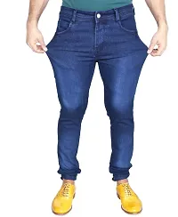 Grrvo Men Solid Stretchable Regular Fit Jeans-thumb3