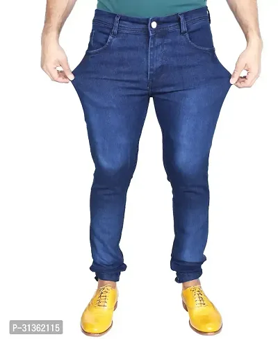 Grrvo Men Solid Stretchable Regular Fit Jeans-thumb4