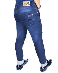 Grrvo  Men Super Skinny Stretchable Blue Jeans-thumb3