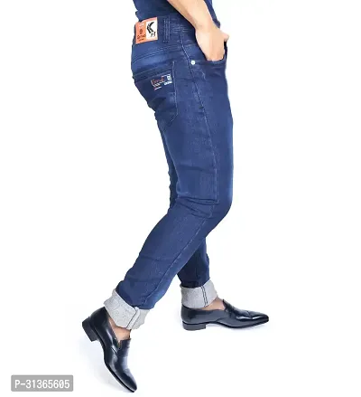 Grrvo  Men Super Skinny Stretchable Blue Jeans-thumb2