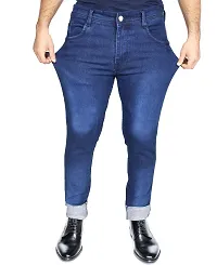 Grrvo  Men Super Skinny Stretchable Blue Jeans-thumb2