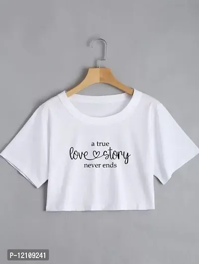 New Love Story Crop Top For Girls-thumb0