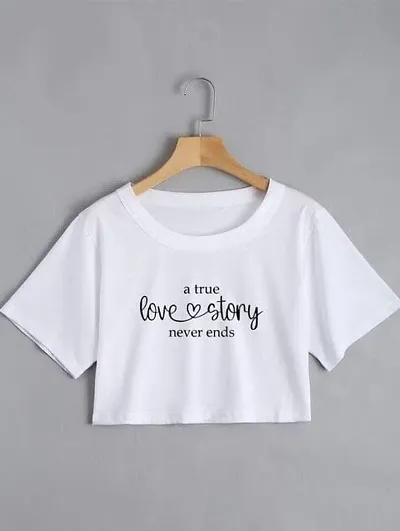 New Love Story Crop Top For Girls