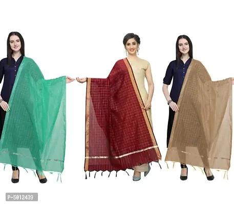 Women's Beautiful Multicoloured Dupatta ( Pack of 3 )