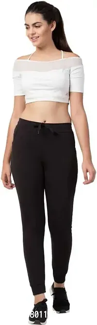 Thirteen Eleven?Women's Regular Fit Cotton Blend Lycra Track Pants-thumb5