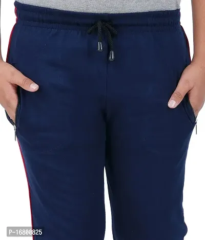 THIRTEEN ELEVEN Boys Solid Cotton ThreeFourth Regular Shorts with 2 Zip Pockets (KM-Boys-3/4th-201_Navy Blue_11 Years - 12 Years)-thumb4