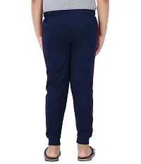 Thirteen Eleven Boys Regular Fit Solid Cotton Track Pants with 2 Zip Pockets (KM-Boys-Track-201-RIB-Navy Blue_10 Years - 11 Years)-thumb1