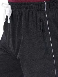 THIRTEEN ELEVEN Men's Solid Regular Cotton Bermuda Shorts with 2 Zip Pockets (KM-Mens-shts-101_Black_XL)-thumb3