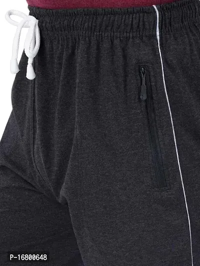 THIRTEEN ELEVEN Men's Solid Regular Cotton Bermuda Shorts with 2 Zip Pockets (KM-Mens-shts-101_Black_XL)-thumb4