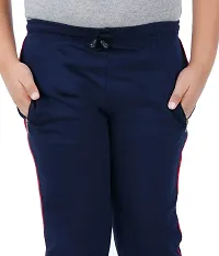 Thirteen Eleven Boys Regular Fit Solid Cotton Track Pants with 2 Zip Pockets (KM-Boys-Track-201-RIB-Navy Blue_10 Years - 11 Years)-thumb3