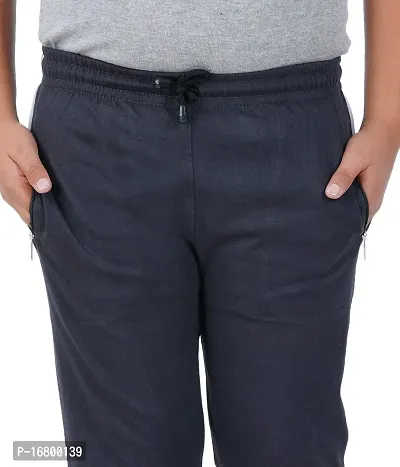 THIRTEEN ELEVEN Boys Solid Cotton ThreeFourth Regular Shorts with 2 Zip Pockets (KM-Boys-3/4th-201_Steel Grey_13 Years - 14 Years)-thumb4