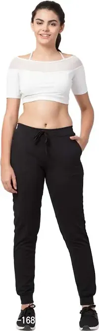 Thirteen Eleven?Women's Regular Fit Cotton Blend Lycra Track Pants-thumb4