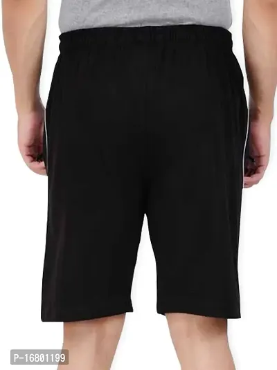THIRTEEN ELEVEN Men's Solid Regular Cotton Bermuda Shorts with 2 Zip Pockets (KM-Mens-shts-101-C2_Grey Steel Grey_M)-thumb2