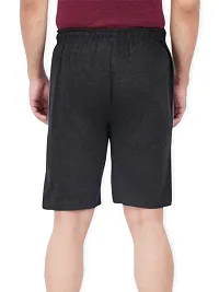 Thirteen Eleven Solid Men Dark Grey Regular\sports
ight wear \casual Shorts-thumb3