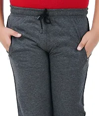 Trendy Fabulous cotton regular\sports
ight wear Grey Rib Trackpants/Joggers for Boys-thumb1