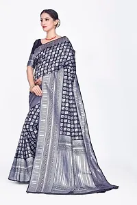 Stylish Art Silk Jacquard Saree With Blouse Piece For Women-thumb4