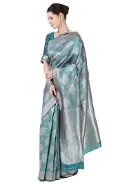 Stylish Art Silk Jacquard Saree With Blouse Piece For Women-thumb4