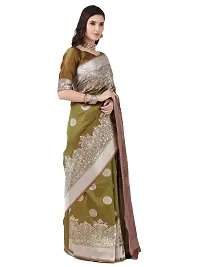 Stylish Art Silk Jacquard Saree With Blouse Piece For Women-thumb3