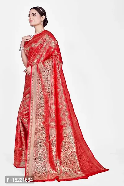 Stylish Art Silk Jacquard Saree With Blouse Piece For Women-thumb5