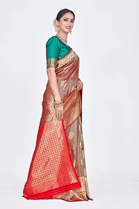 Stylish Art Silk Jacquard Saree With Blouse Piece For Women-thumb3