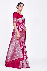 Stylish Art Silk Jacquard Saree With Blouse Piece For Women-thumb3